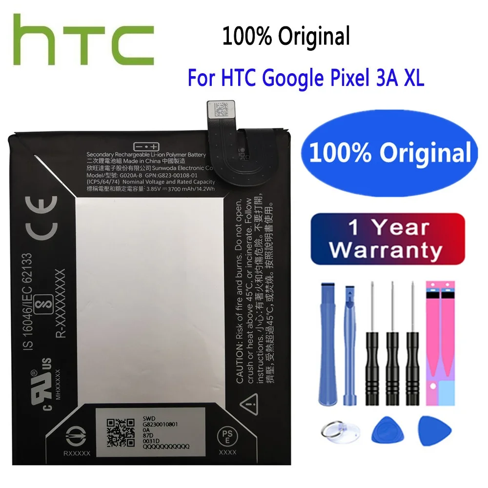 

Новинка, оригинальный смартфон HTC, 100% мАч, запасная батарея для телефона HTC Google Pixel 3A XL, батареи для телефона, номер отслеживания