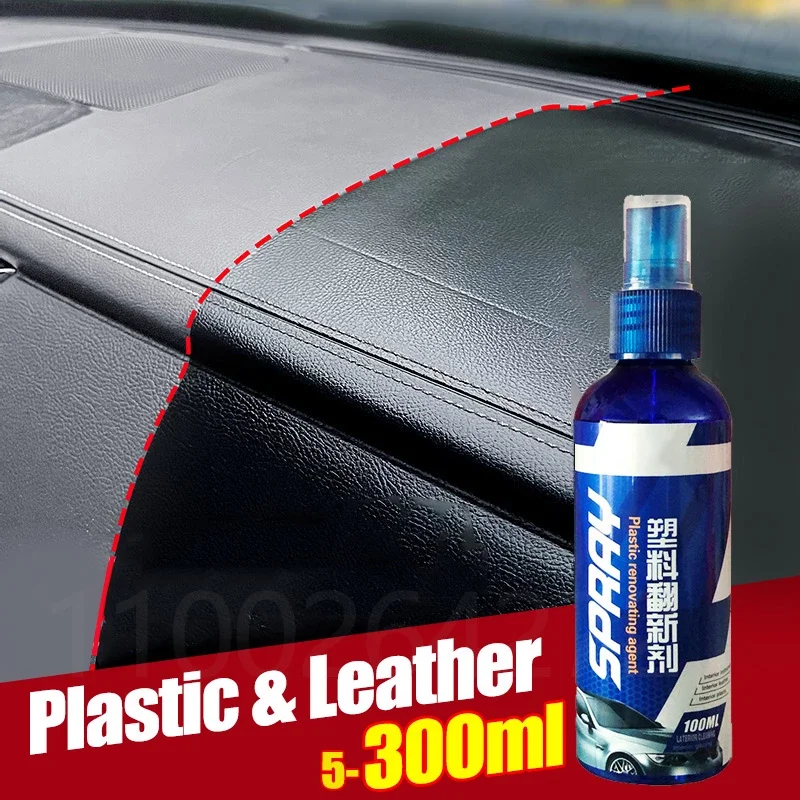 Car Plastic Restorer Coating Agent Auto Plastic Rubber Exterior Repair Clean Refresh Restoration Agent Black Shine Seal Brighten