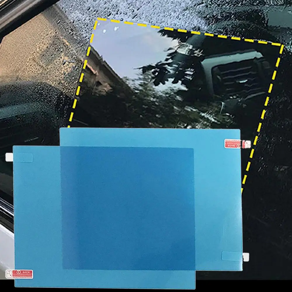 1 Pair Car Rear View Mirror Waterproof Film Car Rearview Mirror Rain Film Clear Sight In Rainy Days Auto Accessories