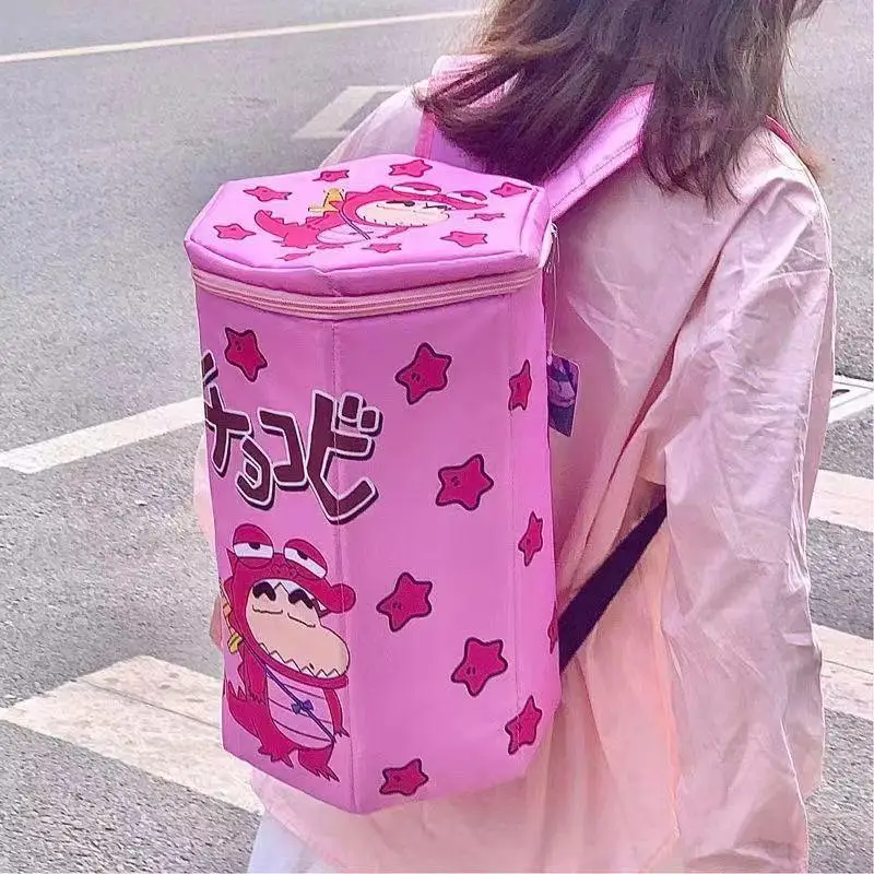 

Crayon Shin-Chan Bags Little Crocodile Crocodile Biscuit Box Large Capacity Backpack Small White Dog Zipper Children's Schoolbag