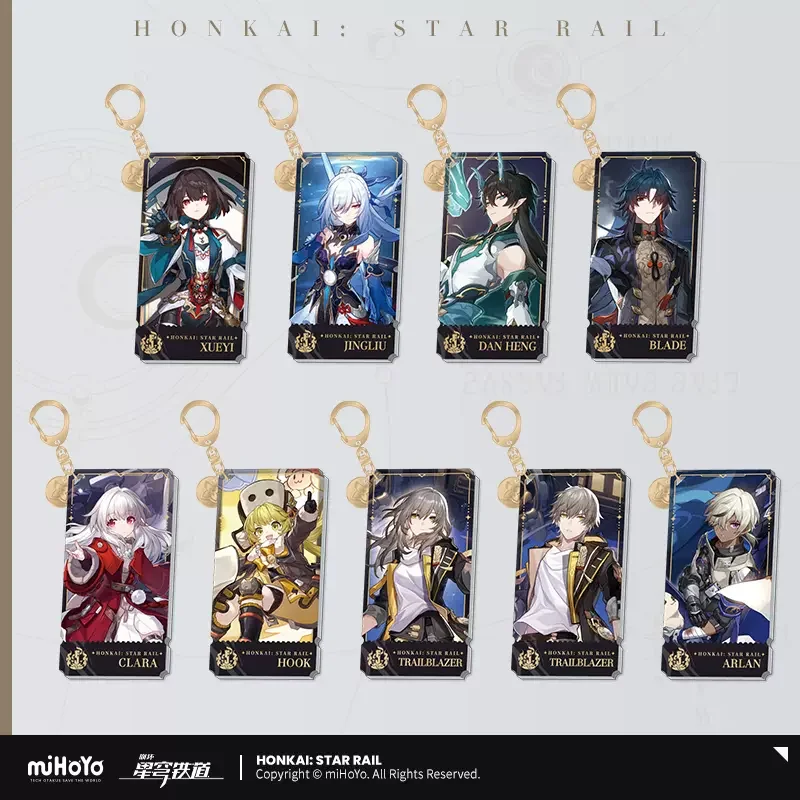 

Sunsyea Honkai Star Rail Official Merch miHoYo Original Authentic The Destruction Path Keychain Pendant Caelus Stelle Arlan