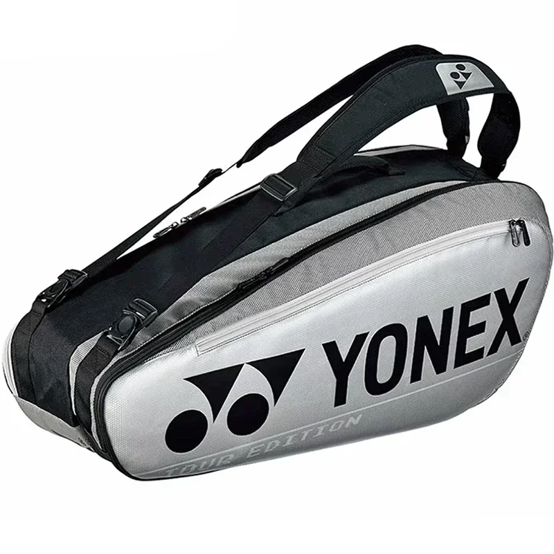 Sports Bags Backpacks YONEX Original Badminton Bag Fashions Borsa Per Racchette Da Tennis PU Grande Capacit&agrave; Tenere 12 Racchette Per Allenamento Da Co