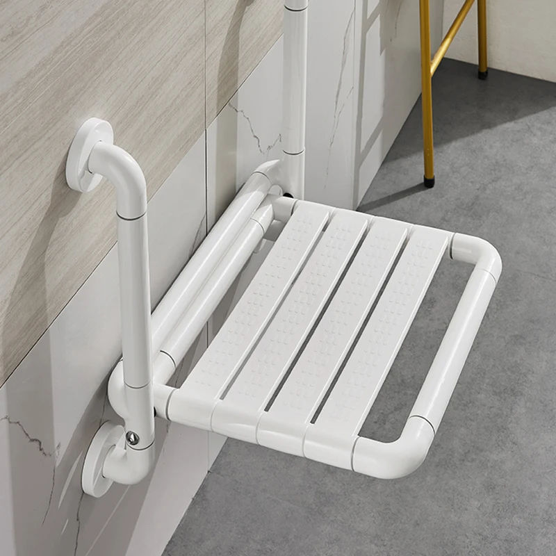 Folding Toilet Stool Portable Benches Rest Chair Bathroom Cabinet Washbasin Bedroom Mobile Bath Elderly Foot Tabouret Stand Wc