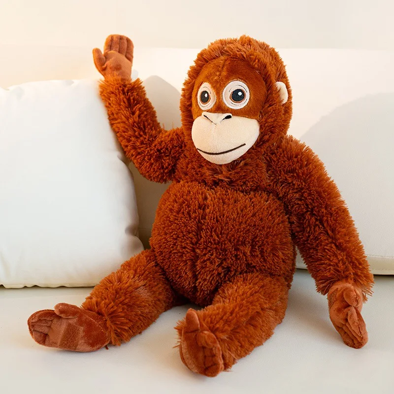 66cm Simulation Monkey Orangutan Doll Super Soft Stuffed Bag Animals Plush Toys Anime Cartoon Decor Boys Girls Birthday_voghion.com