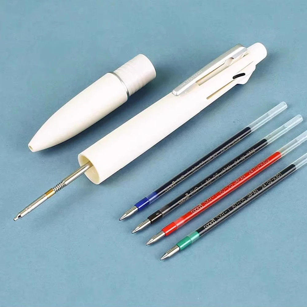 Japan UNI JETSTREAM Multifunctional Ballpoint Pen + mechanical Pencil 4-in-1 Lite Oil Pen School Stationery Office Supplies