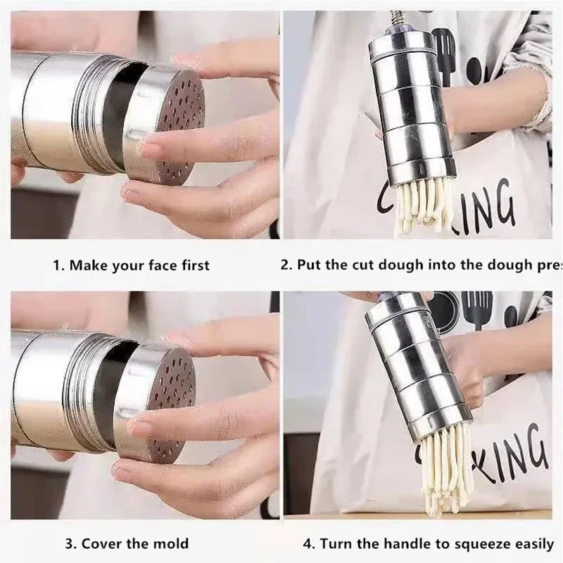 Household Manual Noodle Maker Stainless Steel Fresh Pasta Machine Small Noodle Press Pasta Roller Machine Kitchen Tools