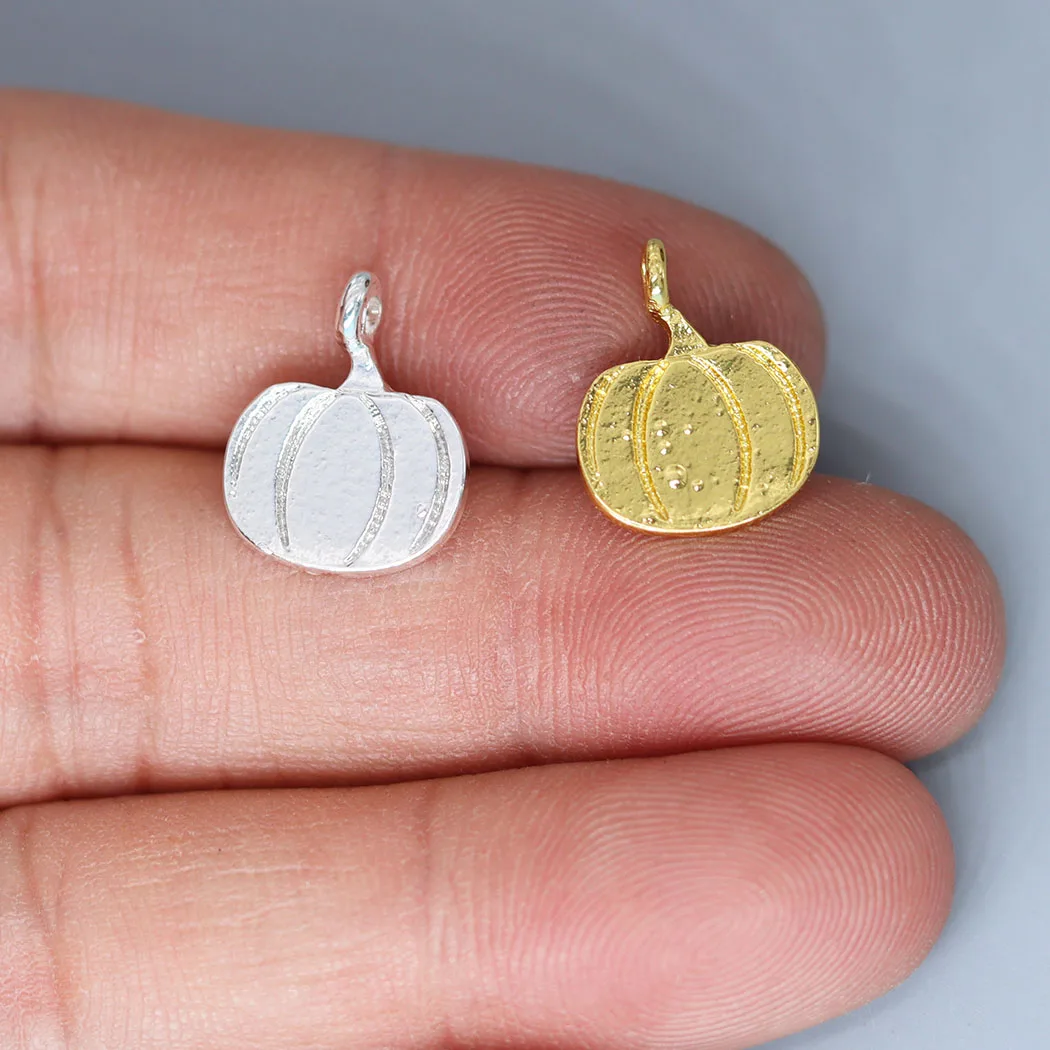 

5pcs/lot Small Pumpkin Charm for Jewelry Making fit Charm Bracelet Necklace Pendant DIY Crafts Supplier