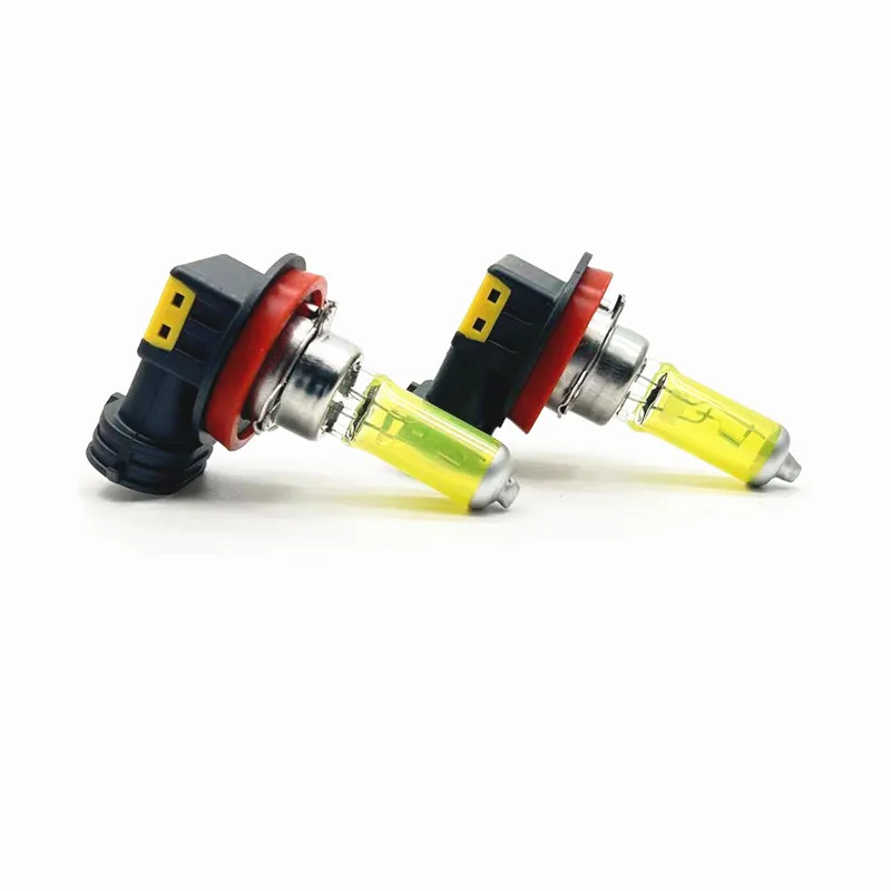 2 Pcs H8 12V 35W Yellow Lights 3000k Car Headlight Auto Fog Lamps Halogen Bulbs For 5