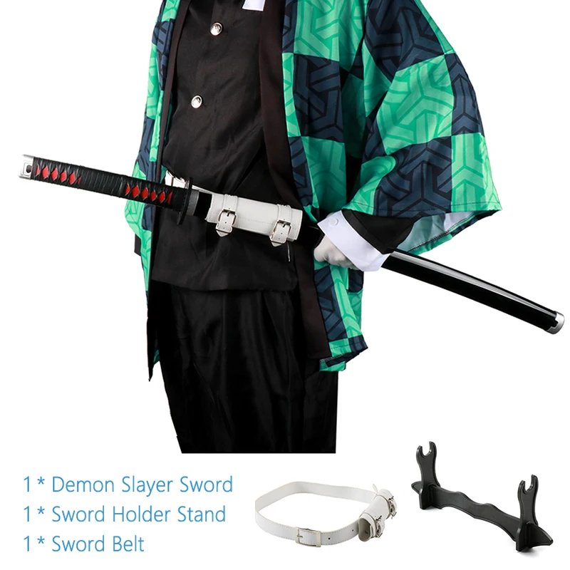 Handmade Demon Slayer Katana 104cm Anime Cosplay Weapon Samurai Sword Real Rengoku Tanjiro Variety of Styles   catana 3