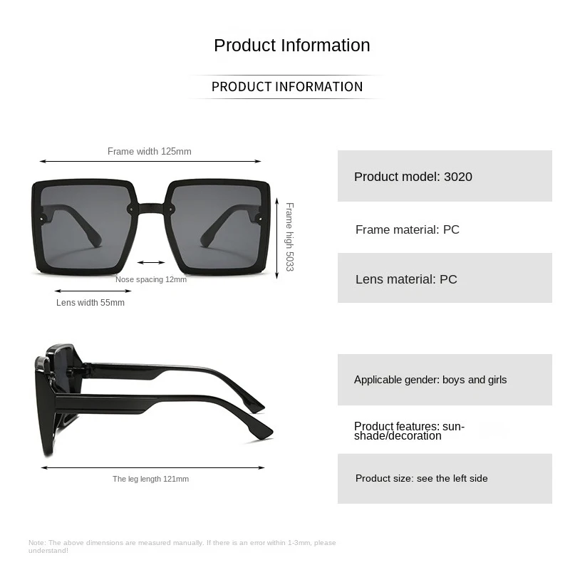 New Children Sunglasses Fashion Colorful Kid Sun Glasses Boy Girl Unisex Vintage square Goggle UV400 Gafas de sol