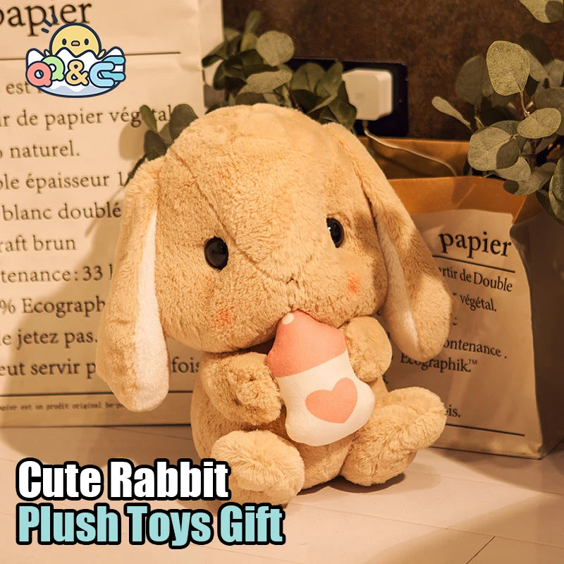 22CM Cute Stuffed Rabbit Plush Soft Bunny Toys Bunny Kids Pillow Doll Gifts for Children Baby Accompany Sleep Appease Toy Xmas