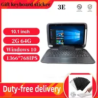 Gift Capacitive Stylus 10.1 Inch 3E Windows 10 Tablet PC Quad Core 2GB+64GB 1366*768 IPS Keyboard Docking With 8400MAH Battery 2