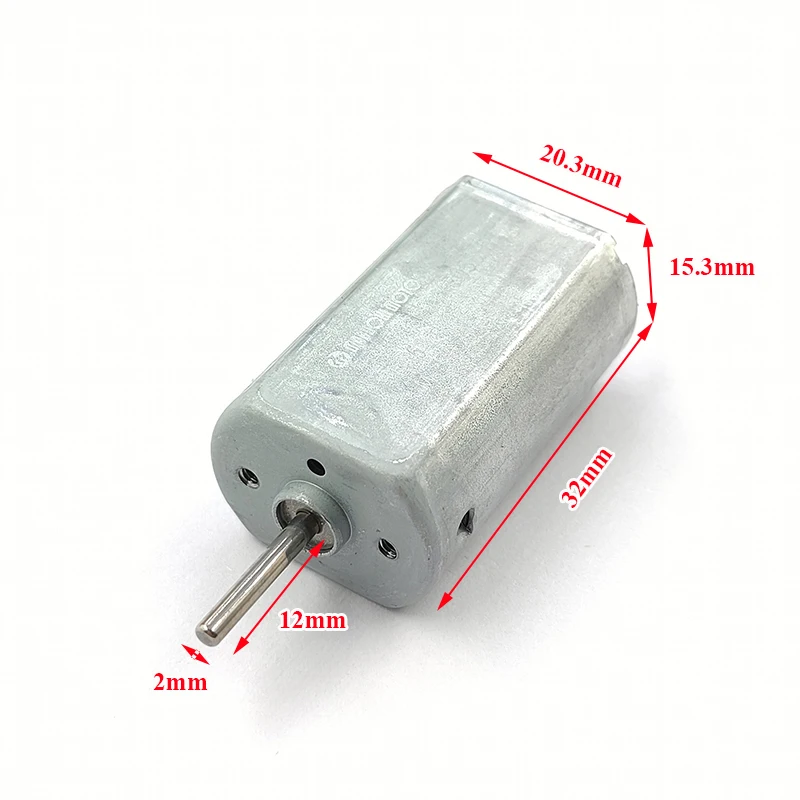 FF-180SV-3730 Micro-Motor – 20 Mm, DC 2,4–4,2 V, Bis 21.500 U/min, 2-mm-Welle, Für Kleine Bastelprojekte