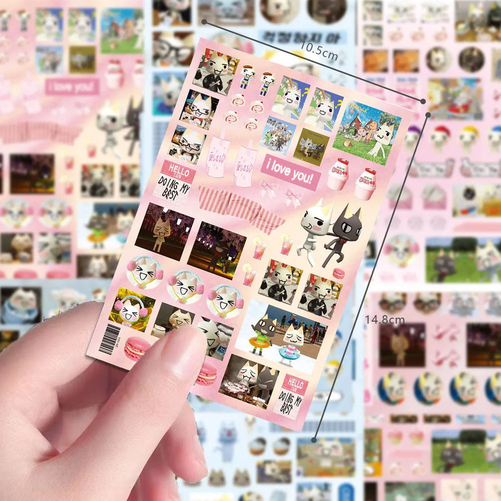 8 Stück Cartoon Doro Katze Niedliche Aufkleber Inoue Toro Sticker für Gepäck, Koffer, Skateboard, Handy, Tagebuch, Graffiti-Aufkleber Geschenk Spielzeug – Detail 11