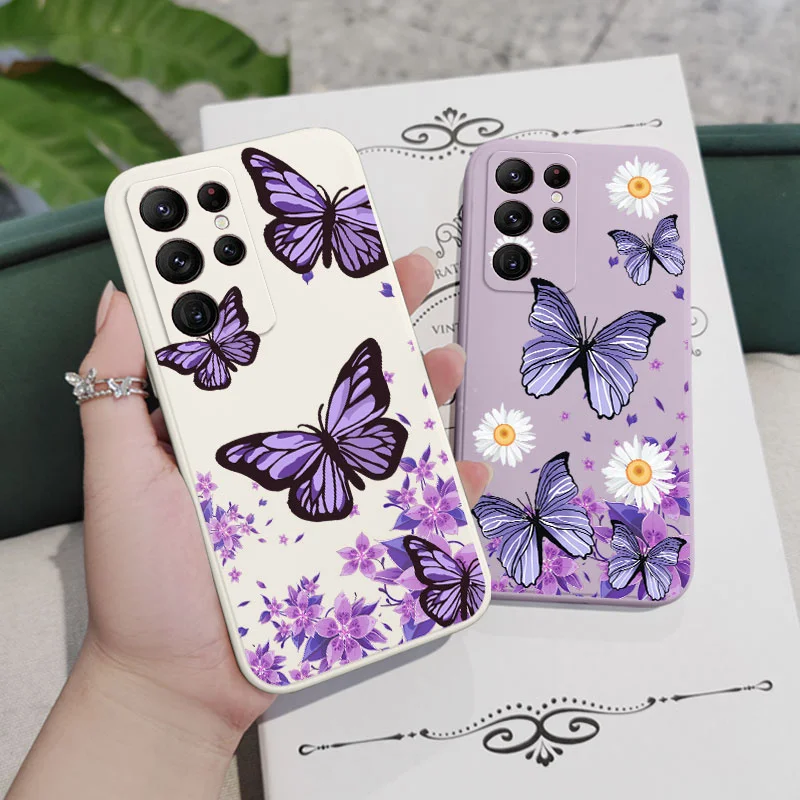 Purple Butterflies Phone Case Cover