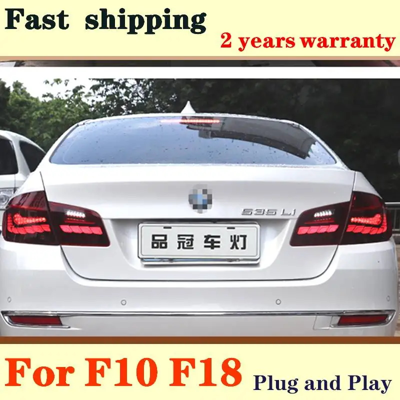 

Black Red LED Tail Light For BMW F10 F18 2011 2012-2017 BMW 5 Series F10 LED Tail Lamp LED DRL Dynamic Turn Signal LED Rear Lamp