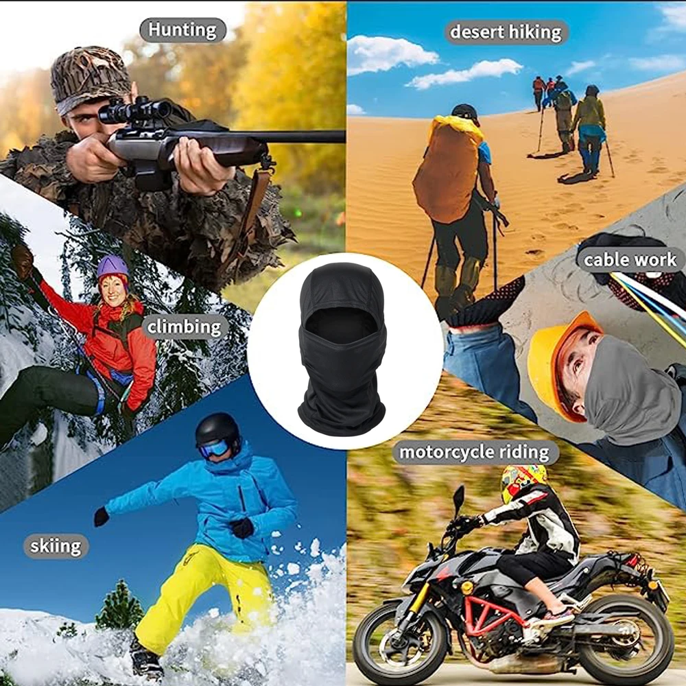 5Pcs/Set Tactical Camouflage Balaclava Hat Cycling Full Face Mask Multi Functional Scarf Headscarf Helmet Lining