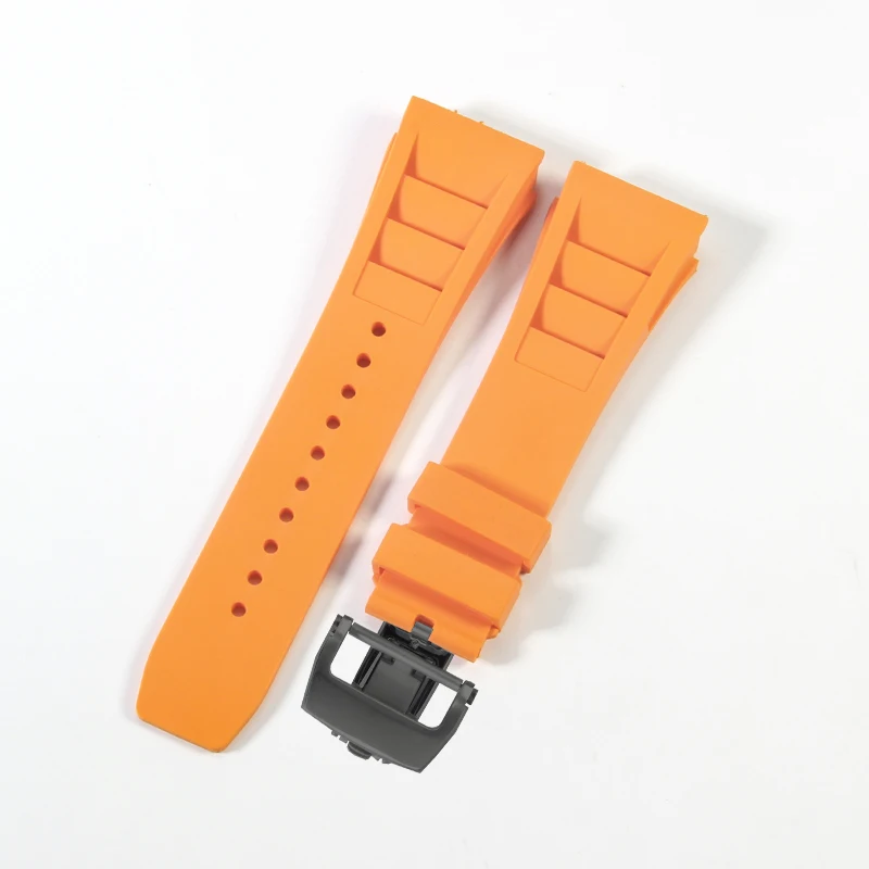 High-Quality Waterproof Soft Rubber Watch Strap for Luxury Sports Watches