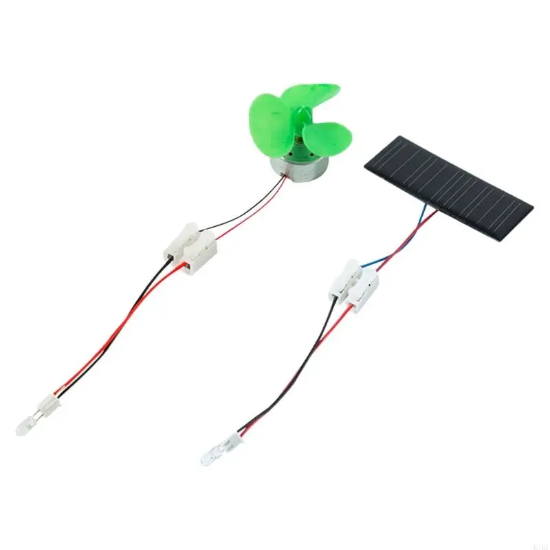 아이들이 태양풍 풍력 모델 K1KF로 물리학과 재생 에너지를 배울 수 있는 DIY 교육 과학 실험 세트