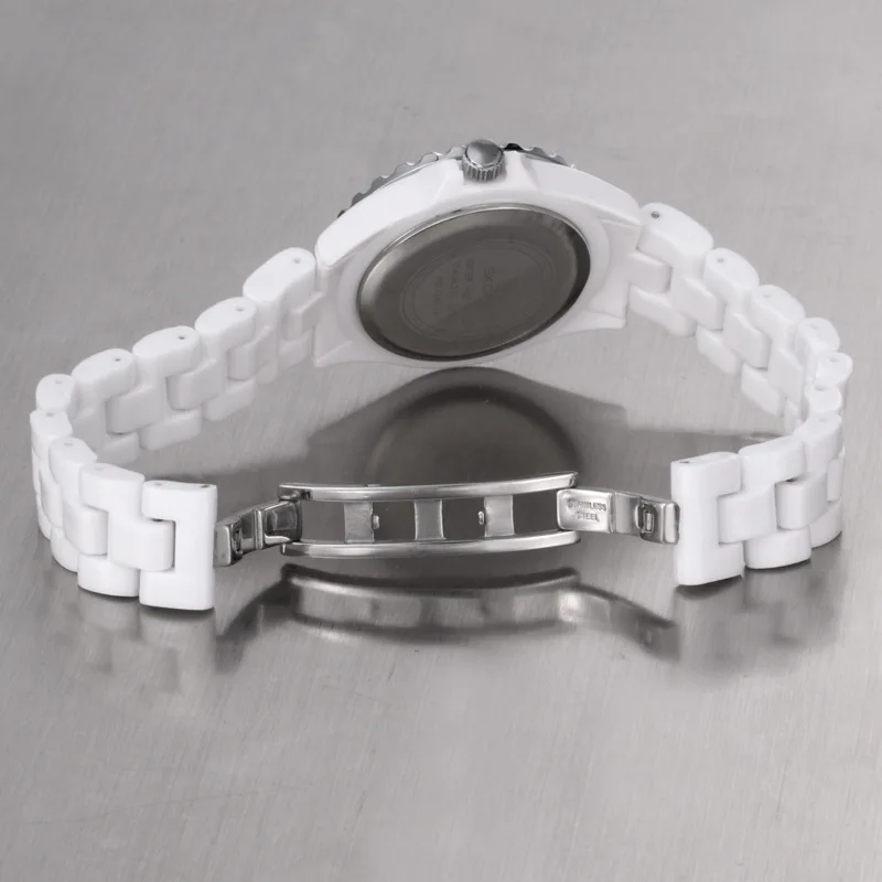 2023 Year women Business Watch Quartz ceramic Watch For female Luxury Sports Waterproof Calendar Copy Clock часы мужские