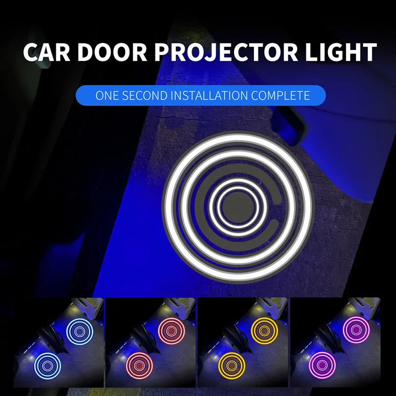 Car Logo LED Projector Light Novelty Battery Wireless Car Door