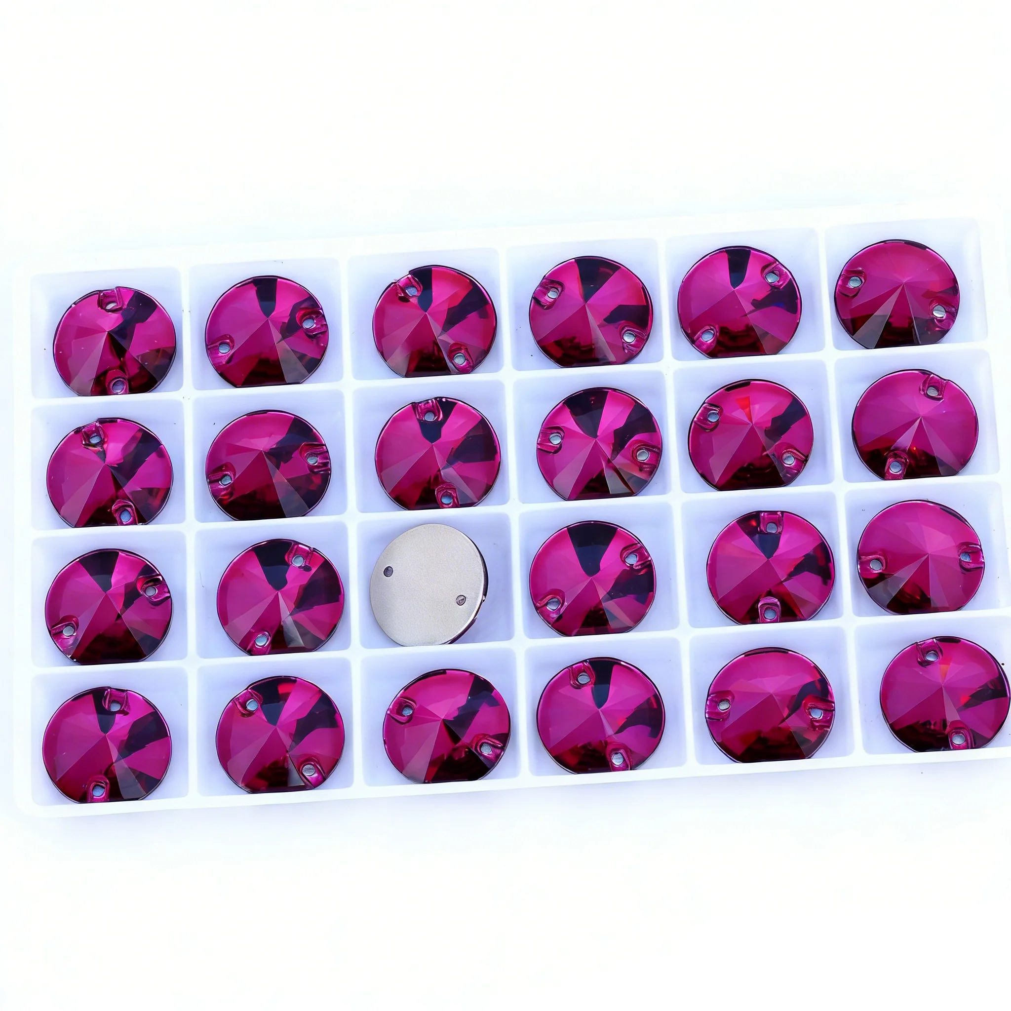 Rivoli Sew-On Rhinestones: Round Crystal Appliques for Wedding Dress & DIY Clothing