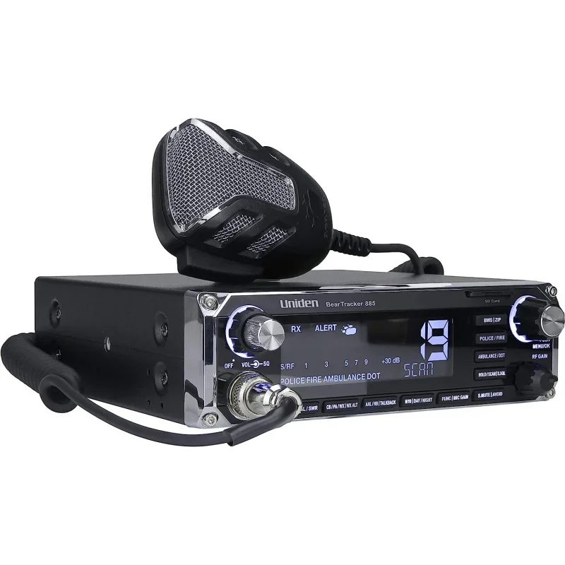 Uniden BEARTRACKER 885 Hybrid Full-Featured CB Radio Digital TrunkTracking Police/Fire/Ambulance/DOT Scanner w/ BearTracker Wa