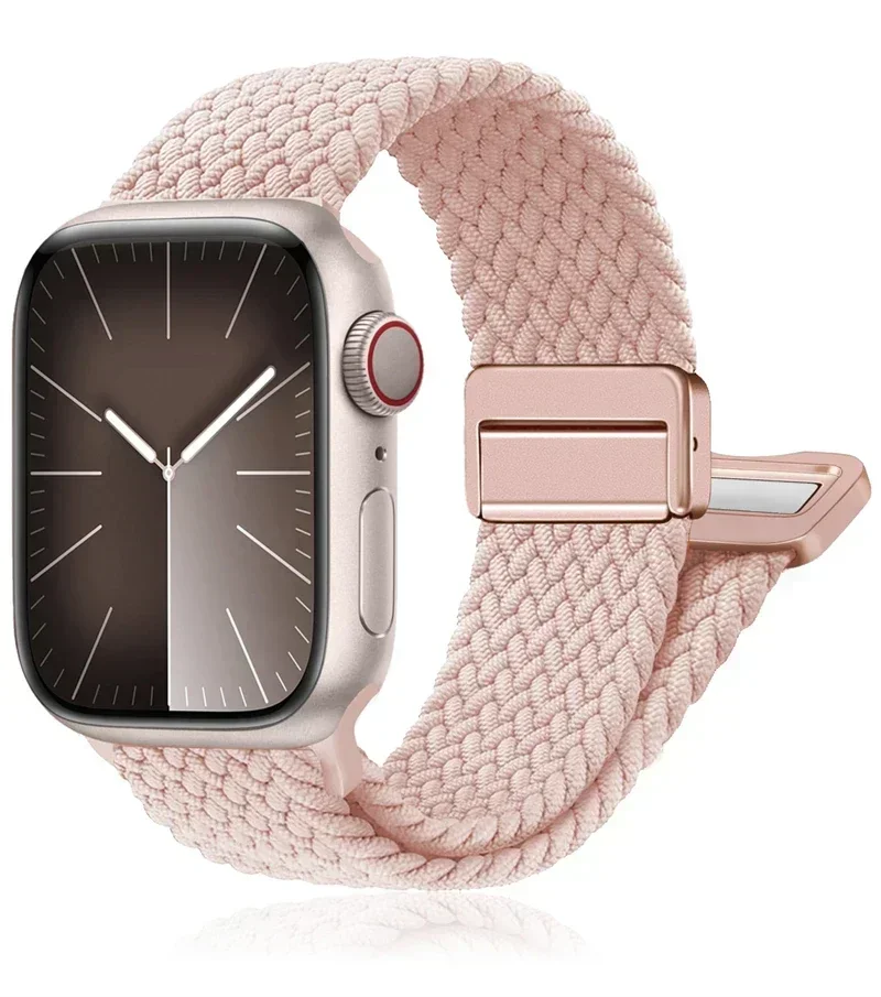 Braided Magnetic Nylon Watch Bracelet Strap