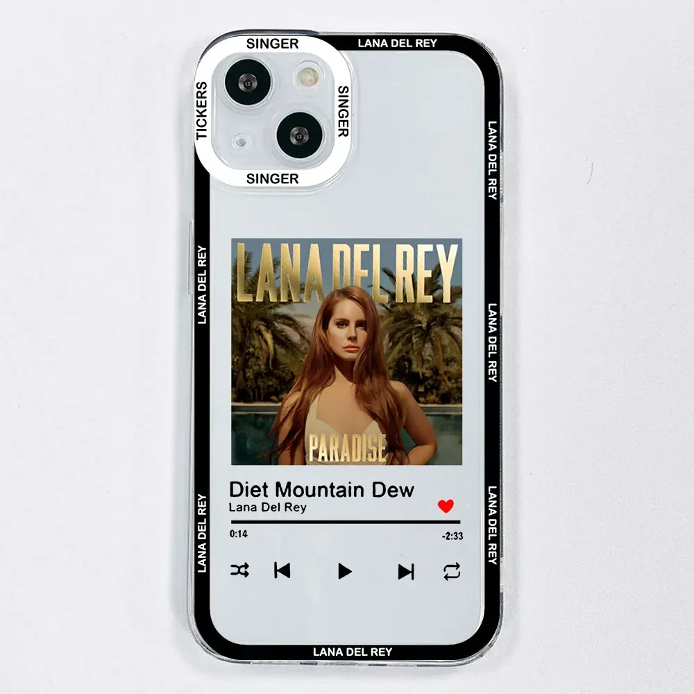 Lana Del Rey Artistic Kraft Poster Phone Case - Soft Cover Design