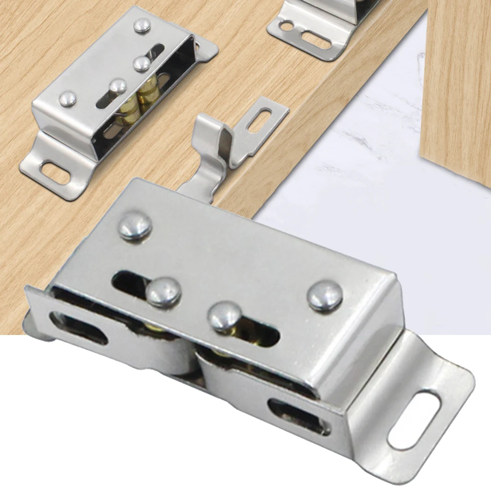 Magnetic Cabinet Latches Door Close Latch Silver Hardware