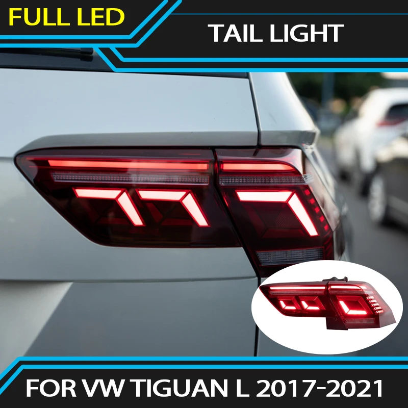 

LED Taillights For VW Tiguan L 2017-2021 Rear LED DRL Dynamic Turn Signal Lights Brake Reverse Tail Lamp Assembly