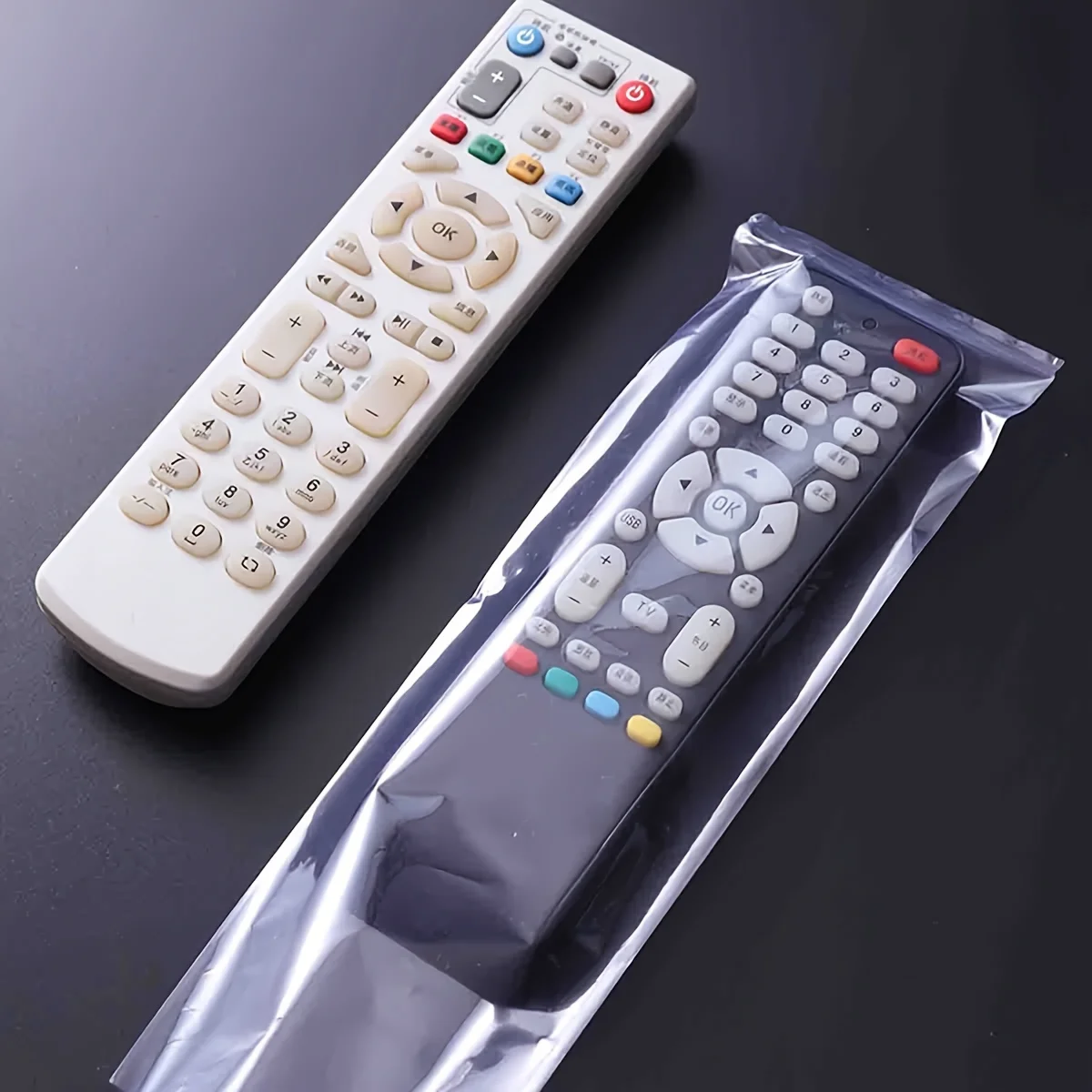 50pcs-Shrink Wrap Bags Heat Shrink Film Wrap Remote Control Protective Film Heat Shrinkable Thermoplastic