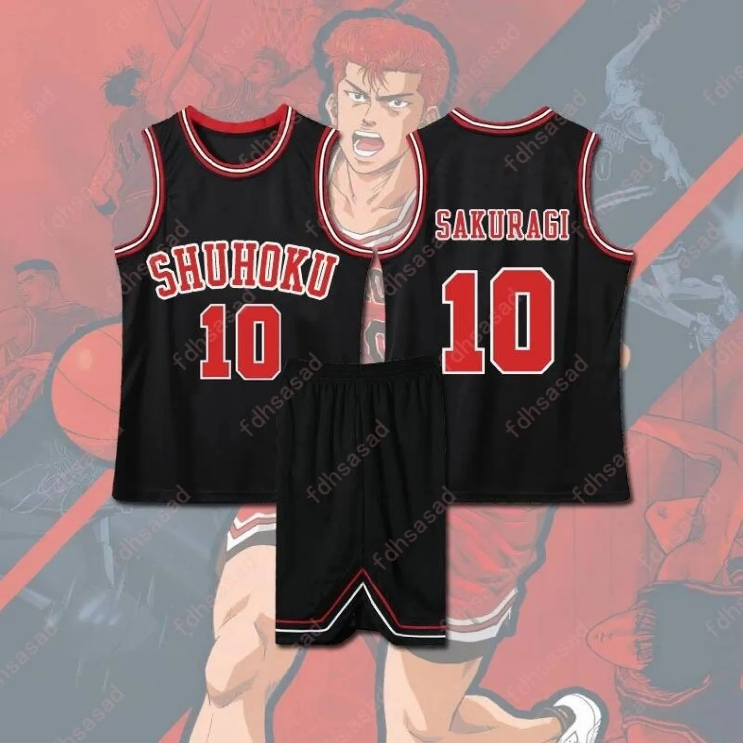 Slam Dunk Casual Sports Basketball Shirt Vest nice and cool Vest Set Outdoor Tank top Summer Men's Sleeveless Tops