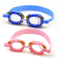 New Waterproof anti-fog Cute Baby Cartoon Mirror Goggles For Children To Learn Swimming Glasses Belt Can Be Adjusted 2
