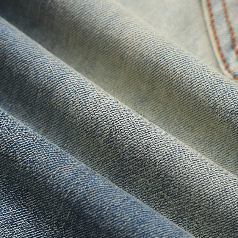 Street Fashion Designer Men Jeans Retro Blue Stretch Buttons Trousers Patched Skinny Ripped Jeans Men Hip Hop Brand Pants Hombre