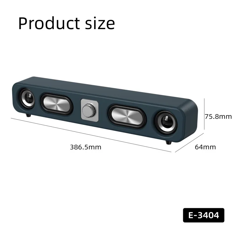 

Retro Waterproof Wireless Bluetooth Speaker Long Strip Card USB Radio TV Speaker Hometheater Sound System Para Casa Soundbar Tv