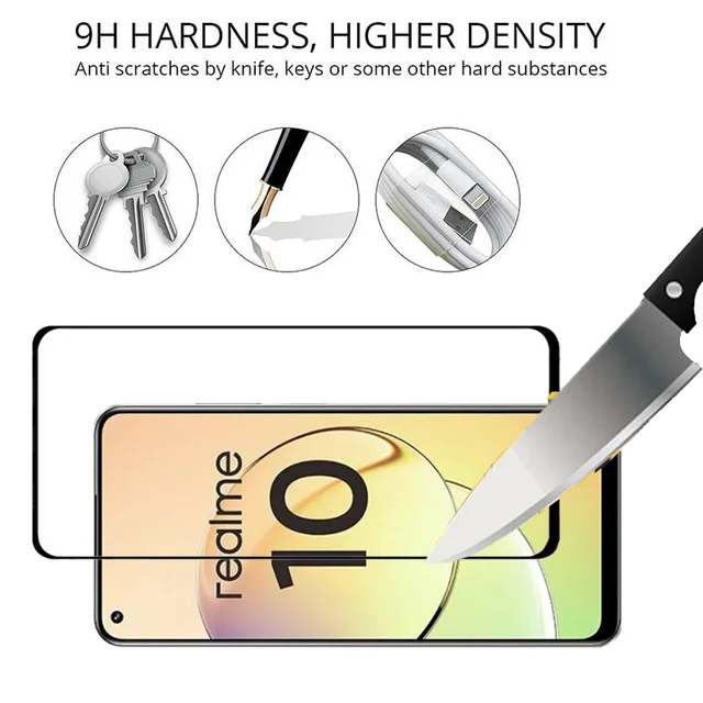 Realme 10 tempered glass screen protector