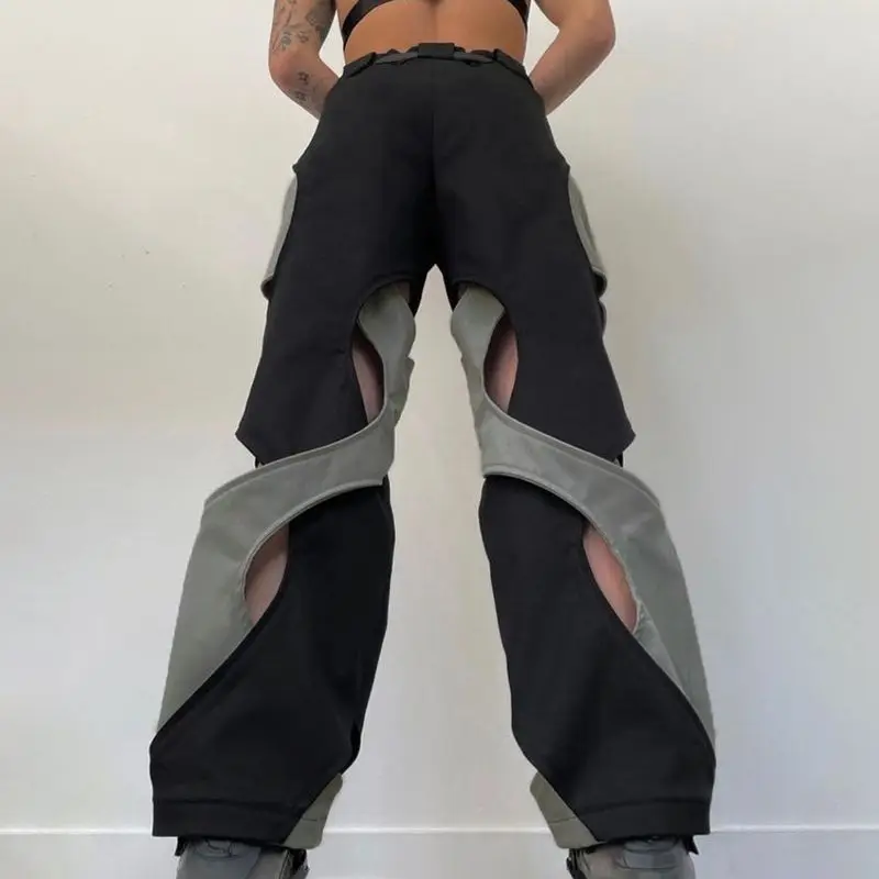 

Y2K женская уличная одежда Techwear черные карго в Корейском стиле Харадзюку парашютные тренировочные брюки мужские спортивные штаны с широкими штанинами джоггеры брюки одежда