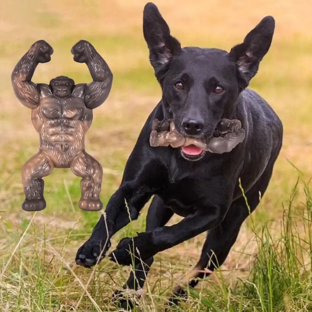 

Bite-resistant Gorilla Dog Chew Toy Realistic Nylon Dog Grinding Teeth Toy Gorilla Dog Grinding Toy Gorilla Shape