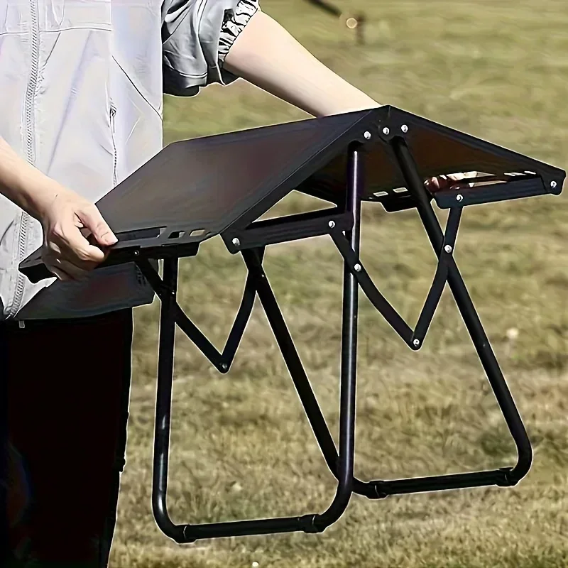Lightweight Folding Picnic Table, Camping Folding Table for Practical Use Outdoors, Space-Saving Design, High Load Capacity