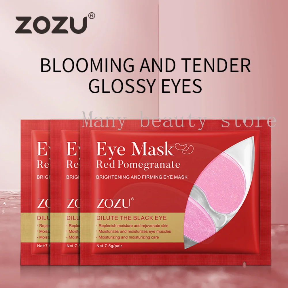 

Red Pomegranate Brightening & Firming Eye Mask 5 Pairs Anti-oxidation Moisturizing Nourishing and Brightening Eye Area Eye Care