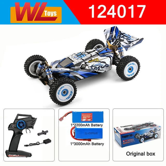 Wltoys V2 for 124017 Brushless RC Car 124019 Brush Car RTR Vehicles Metal Chassis Off Road Model 1/12 2.4G 4WD 75KM/H MachineWatermelon red