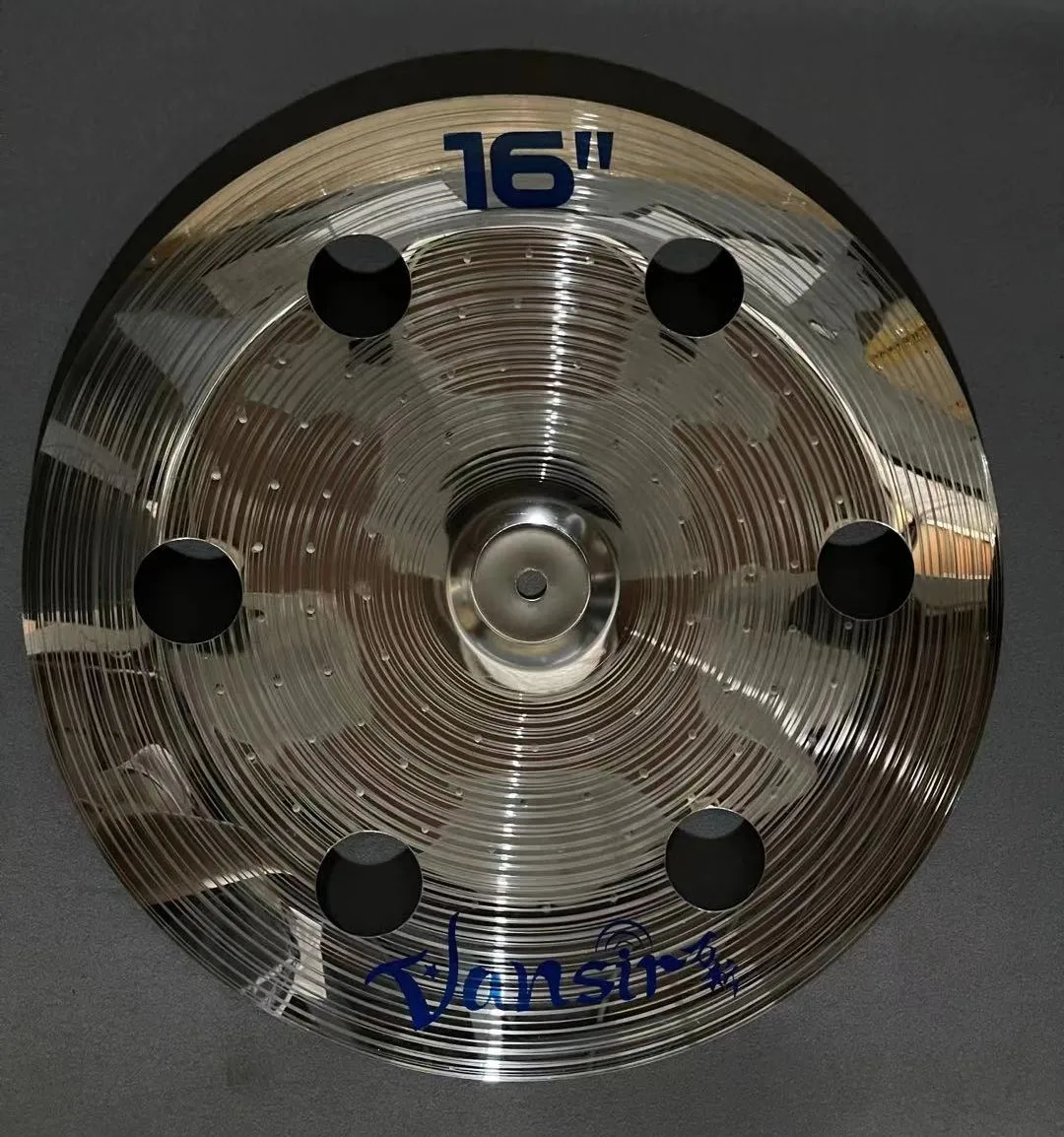 Vansir Polishing Alloy Silver Color 16'' China / Ozone Cymbal For Drum Set drum cymbal kit