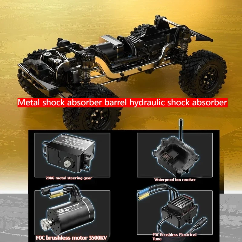 Meijiaxin Xiangxi H12y+ 1:12 Large Scale Rc Remote Control Brushless Climbing Off-Road Vehicle Adult Modified Toy Car Model 6