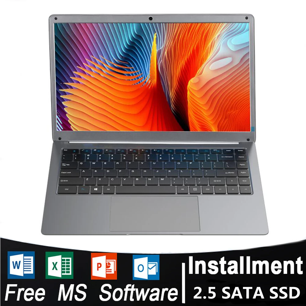 

Недорогой студенческий ноутбук 14 дюймов ноутбук Windows 10 Pro 6 ГБ DDR3 128 ГБ 256 ГБ SSD HD creen Intel N3350 маленький ноутбук