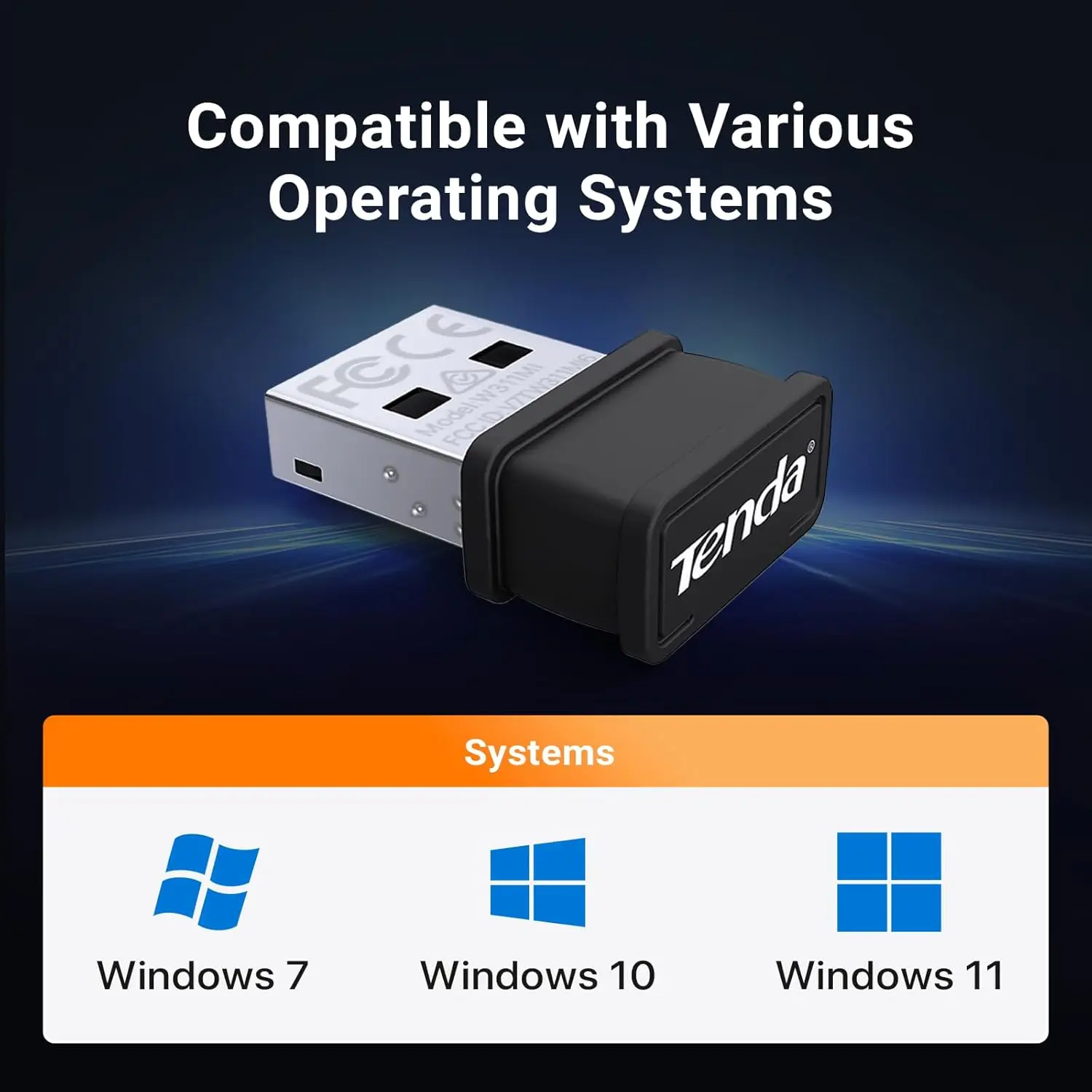 텐다 WIFI 6 USB 어댑터 AX300 네트워크 카드 미니 USB 동글 2.4GHz 802.11AX 무선 동글 리시버 윈도우 7/10/11 드라이브 프리