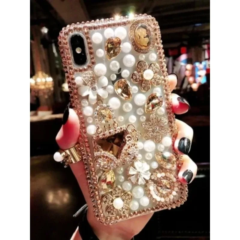 Luxury Bling Crystal Rhinestone Bag Design Diamond Phone Cases For iphone 15 14Plus 13Pro 12 11Pro MAX XS XR 7 8PLUS Case Cover