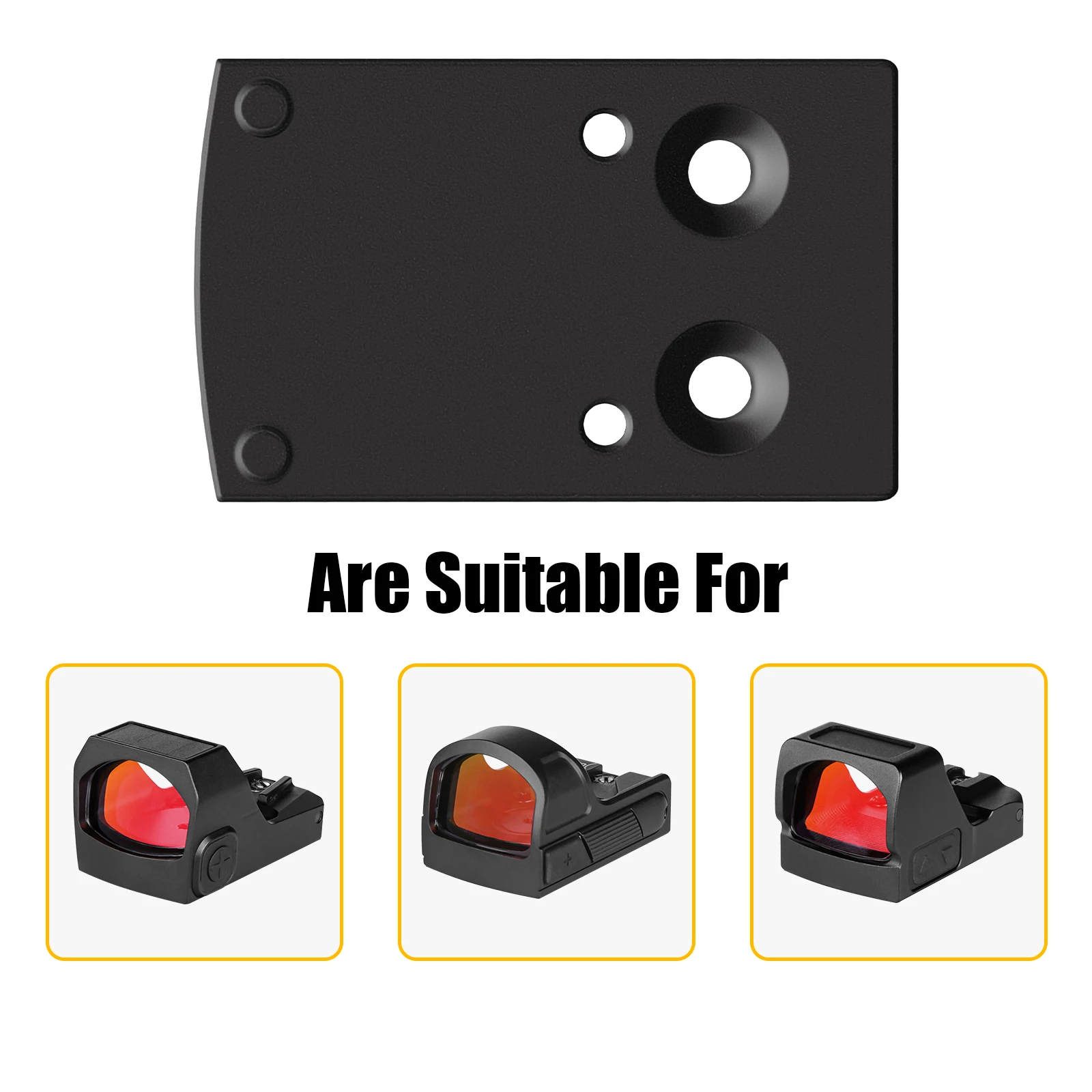 SPINA OPTICS RMSc to HS407C/507C Footprint Converter Adapter for Glock 48/43X MOS P365X/XL etc