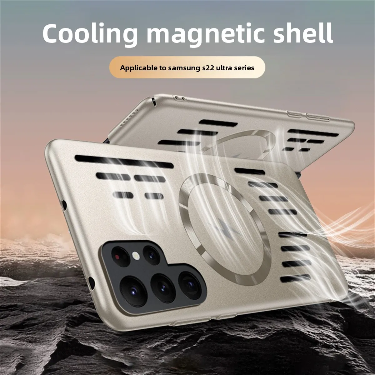 Enhanced Heat Dissipation Magnetic Phone Case with Magsafe-Compatible Hard PC Back Cover
