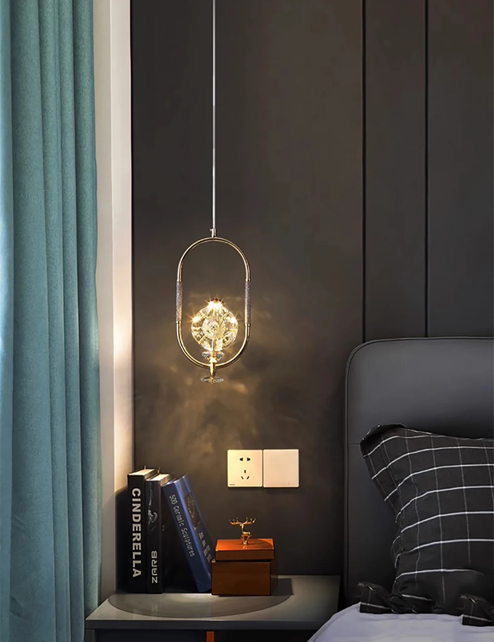 Description Picture 6 of itemLED Art Deco Glass Crystal Series Chandelier Suspension Luminaire Lampen Hanging Lamps Pendant Light For Foyer Corridor Hallway